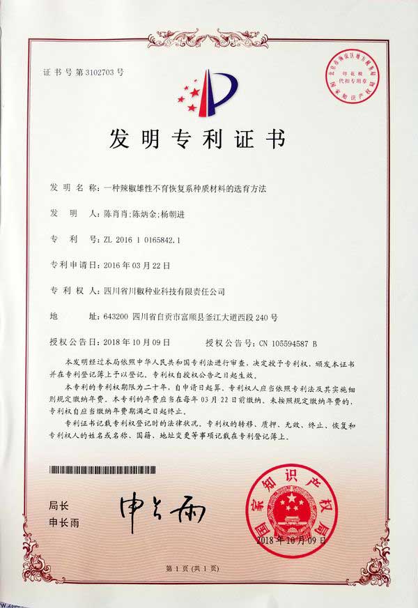 一种辣椒雄性不育恢复系种质材料的选育方法