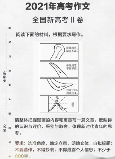 2021年高考作文题